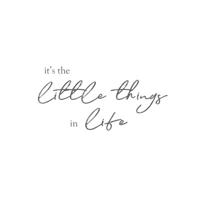 The Little Things - Wrapped Canvas Print