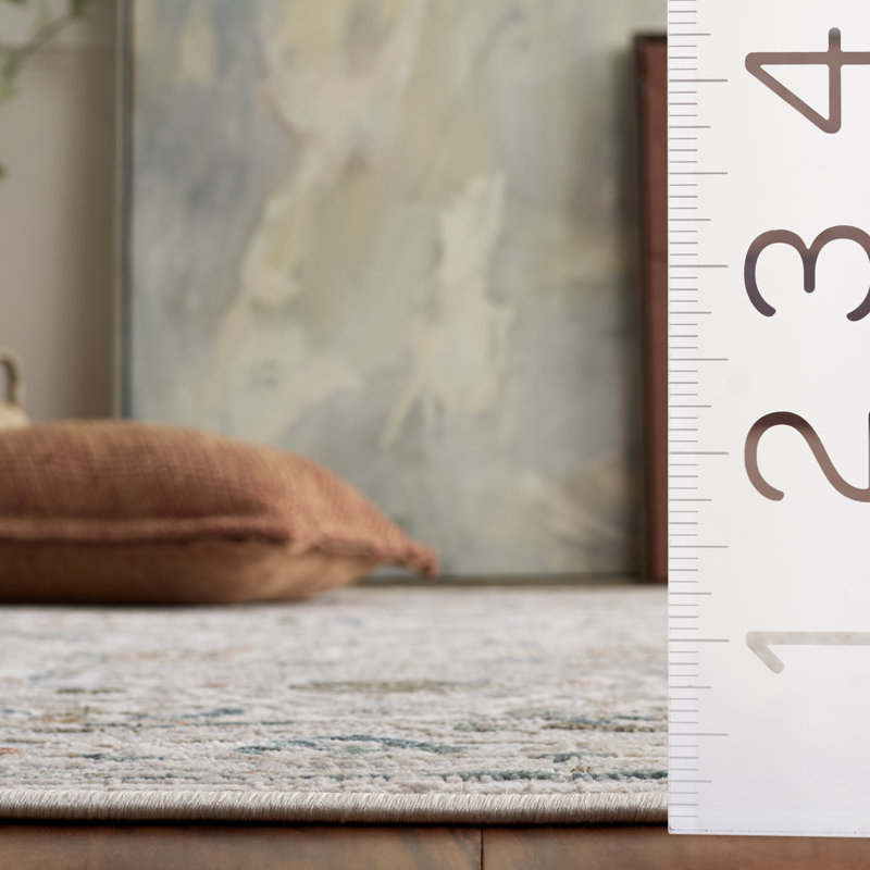 Maven Performance Oriental Indoor Rug, Square 6'7"