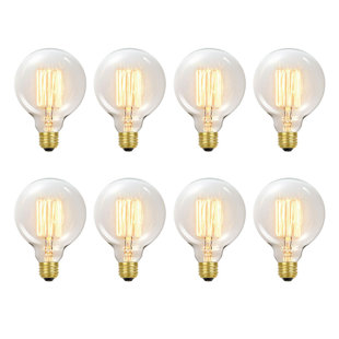 40 Watt, Xenon, Dimmable Light Bulb, Warm White (2700K) E26 (Set of 8)