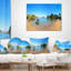 Coussin paysage du matin avec roches et plage Ploumanach-990548501-990548505