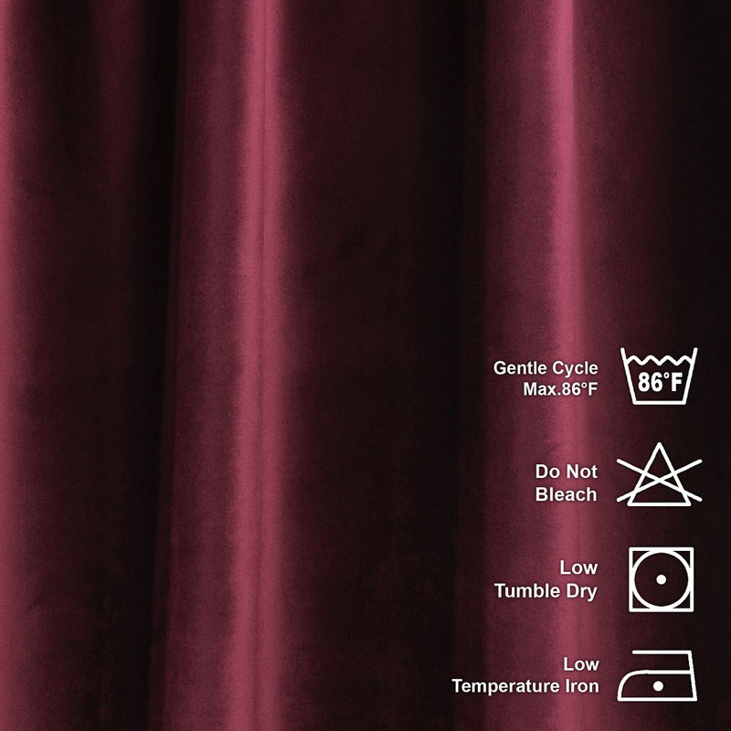 Room Darkening Single Curtain Panel, 65 W x 265 D cm