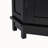 Black Bathroom Cabinet Triangle Corner Storage Cabinet with Adjustable Shelf Modern Style MDF Board-137064781