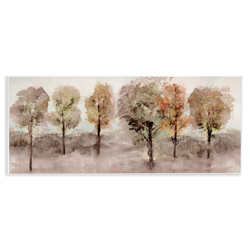 Art mural de style aquarelle sur bois, conception de Val Rhodes