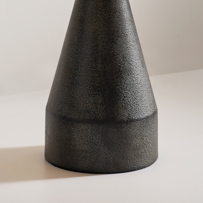 Lampe de salon de bureau à 1 lumière avec abat-jour en lin blanc Kelly Porterstler Nebeker, Noir