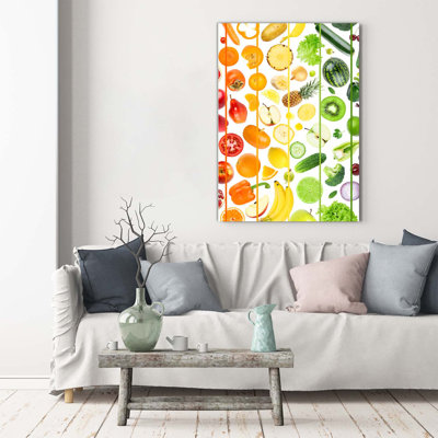 Fruits And Vegetables - Wrapped Canvas Print