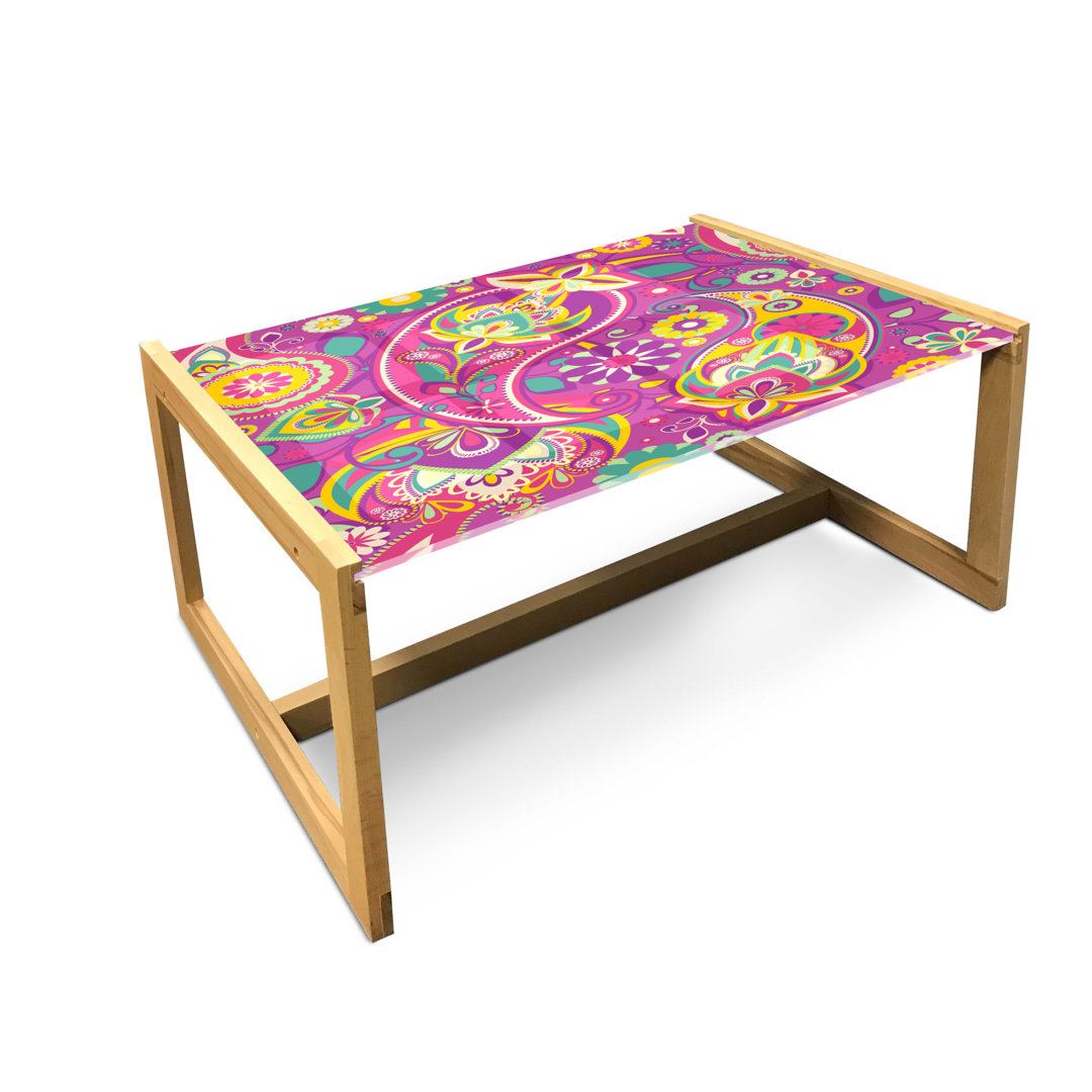 Couchtisch, Bunte Paisley Inspired, Paisley, Pale Fuchsia Mehrfarbig