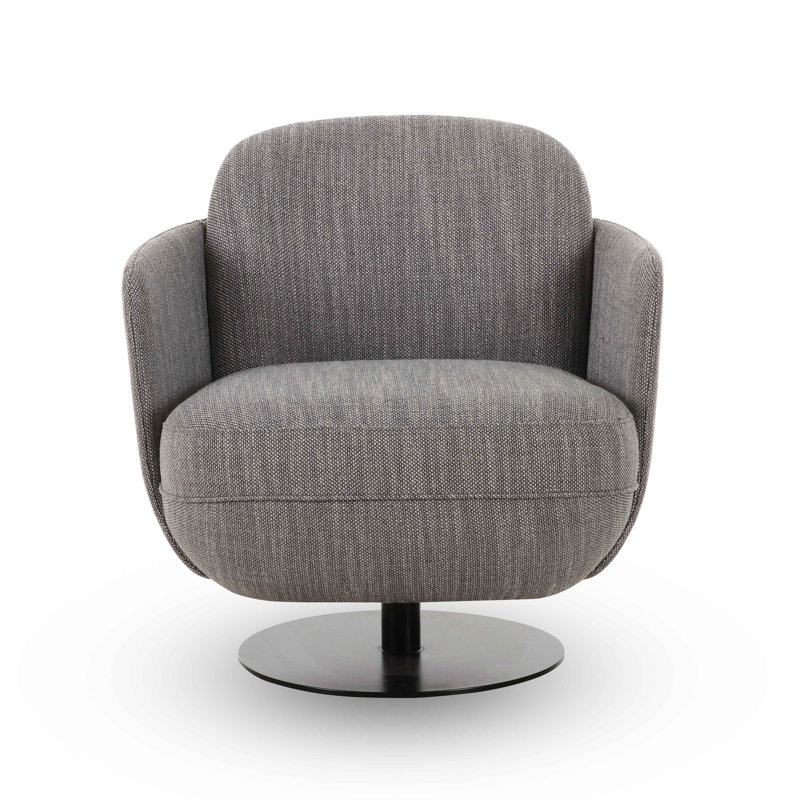 Chaise pivotante Solange, Gris