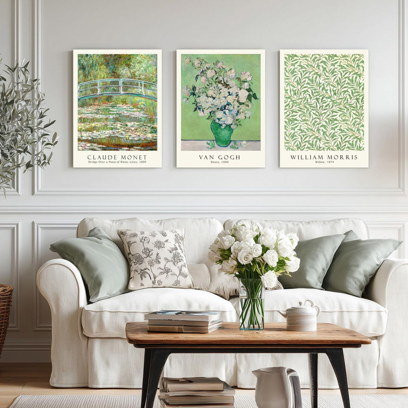 3 Piece Wrapped Canvas Print, 40 cm H x 30 cm W