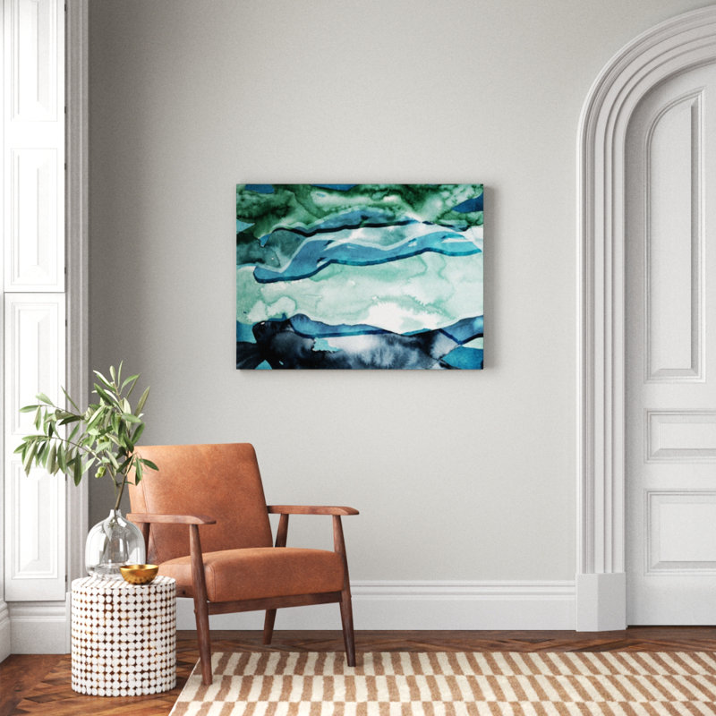 « water féminins i »-impression sur toile tendue, H 30 po x l 40 po x P 1,5 po