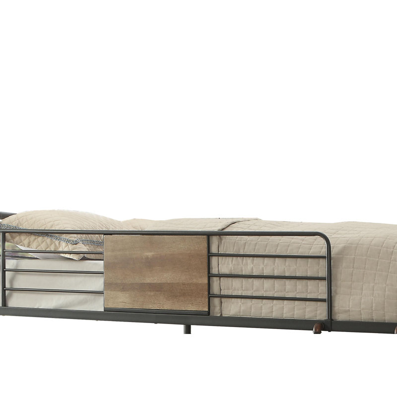 Abrego Kids Bunk Bed, Queen Over Queen