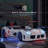 Lunnie Twin Race Car Bed with LED Lights and Remote Sounds-223773893