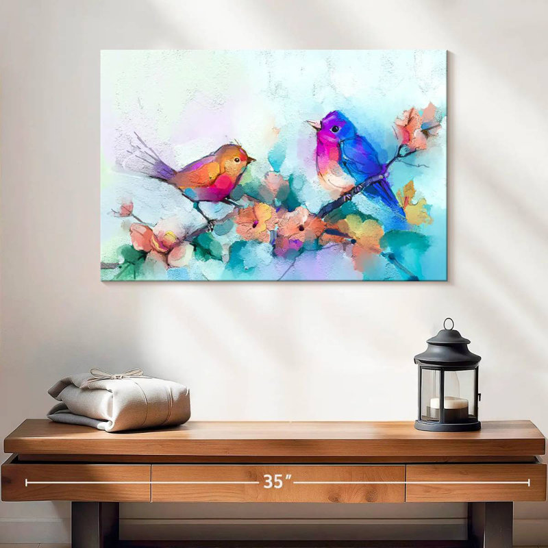Brampt Colorful Songbirds, 16" H x 24" W