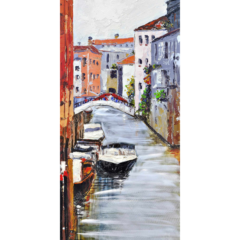 Venetian landscape - 15.75"x31.50" Desk mat