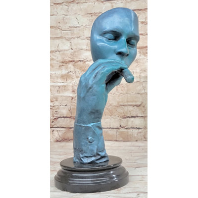 Salvador Dali  Havana Man Smoking Cigar Bronze Sculpture Statue Hand Made Artwork