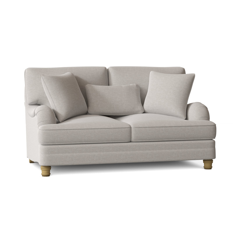 Tarleton Upholstered 69.5'' Loveseat, Antique Gold, Cream Boucle 1146-002