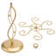 Metal Tabletop Wine Glass Rack in Gold