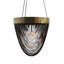 Brass & Leather Fringe Chandelier