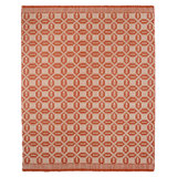 Lover's Knot Coverlet II Geometric Area Rug 7'6 x 9'6 in Rust