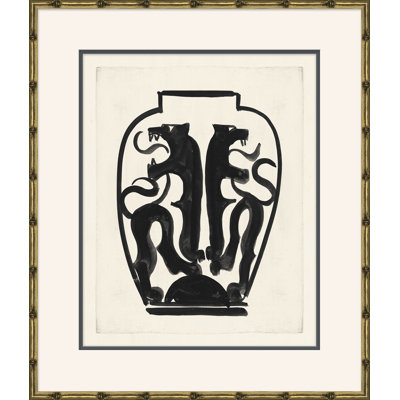 «Art Deco Vases», peinture sur cadre