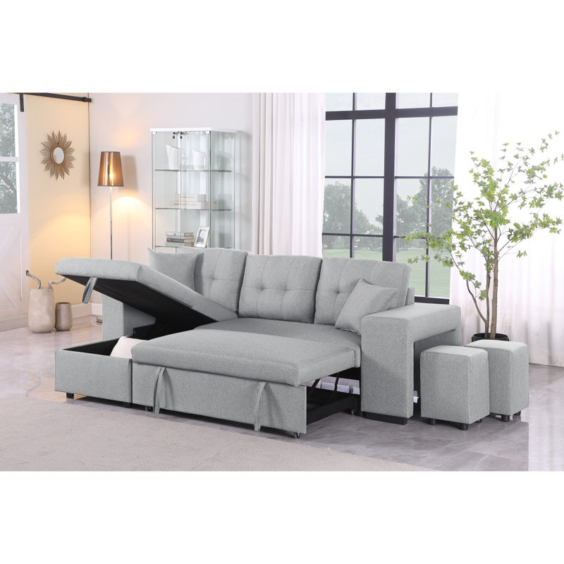 Canapé modulaire réversible avec causeuse coulissante Daniel