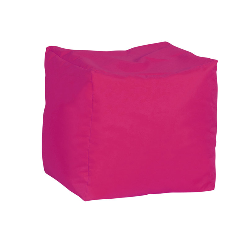 Polyester Outdoor Friendly Refillable Classic Bean Bag, Beans, Pink