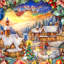 Décoration de Noël de Noël avec couronne de Noël par Debrekht-123143382-123143383