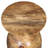  Solid Wood Pedestal End Table