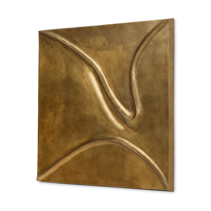 Ozias Metal Wall Panel-Smooth Golden