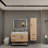 Victoria 42'' Left Drawer Wall-Mounted Vanity with Reinforced Acrylic Sink & Rack-98932856