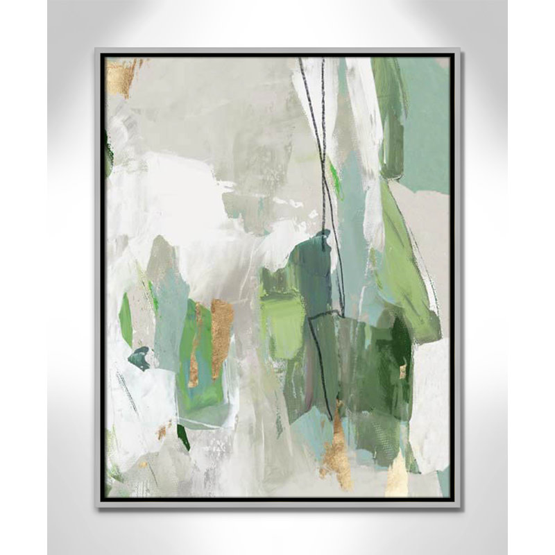 Collection Enchanted Emerald Enchanted Emerald II par Tom Reeves, H 29,5 po x l 23,5 po x P 2 po, Encadrement argenté
