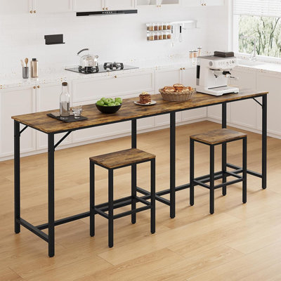 Bar Table And Chairs Set, Dining Table And Chair Sets, 3 Piece Counter Height Table And 2 Stools