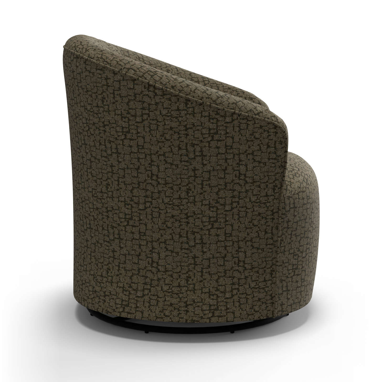 Jude Upholstered Swivel Nursery Chair, Amsterdam Forest Performance