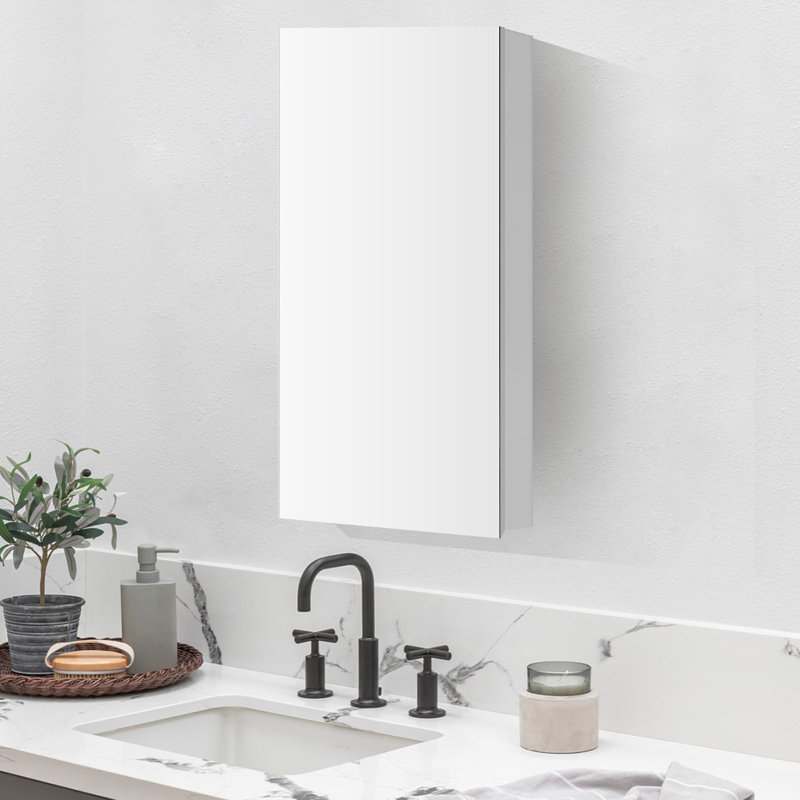 Armoire à pharmacie encastrée ou à fixation en surface avec miroir, H 30 po x l 20 po x P 4 po
