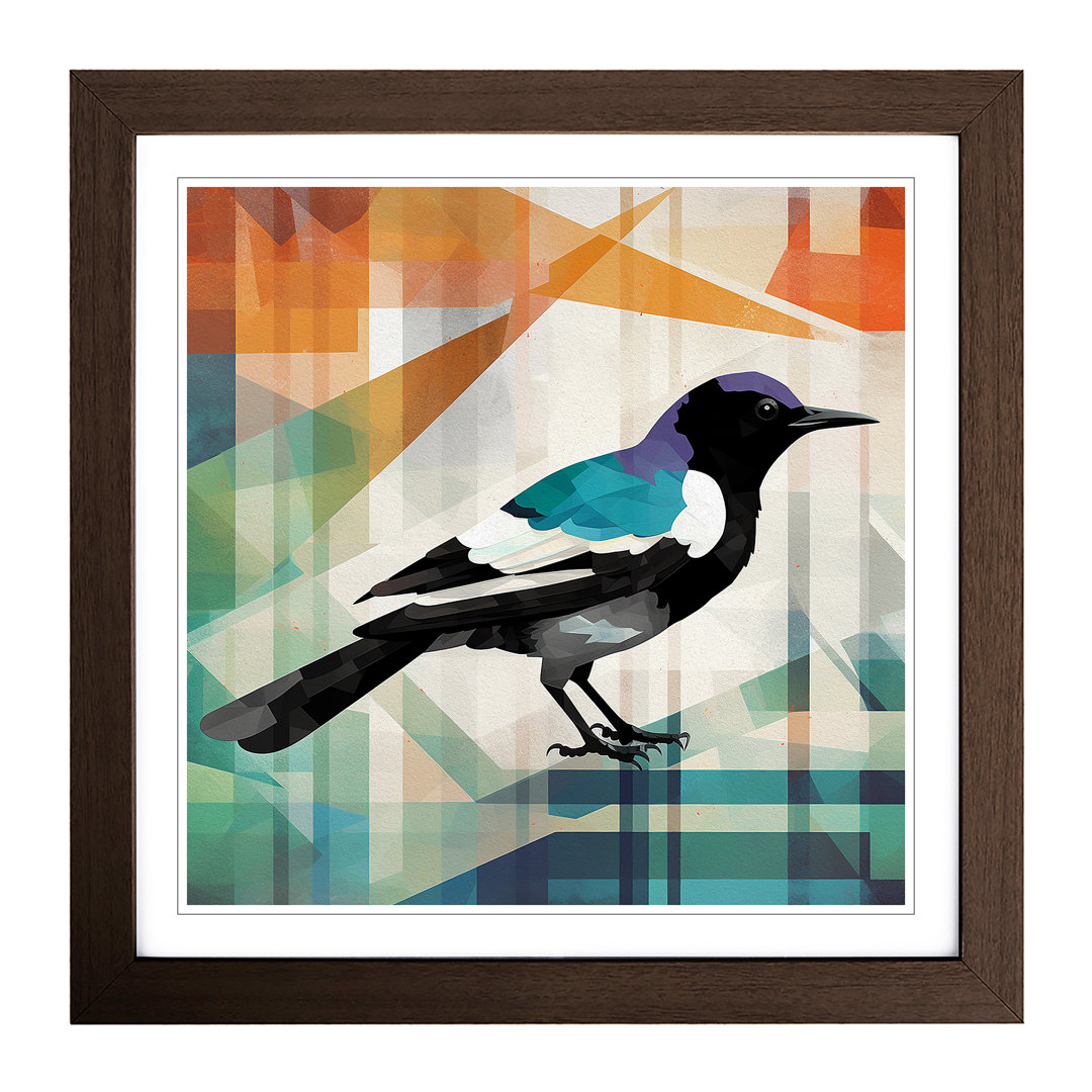 Magpie Bauhaus No.2 - Framed Print