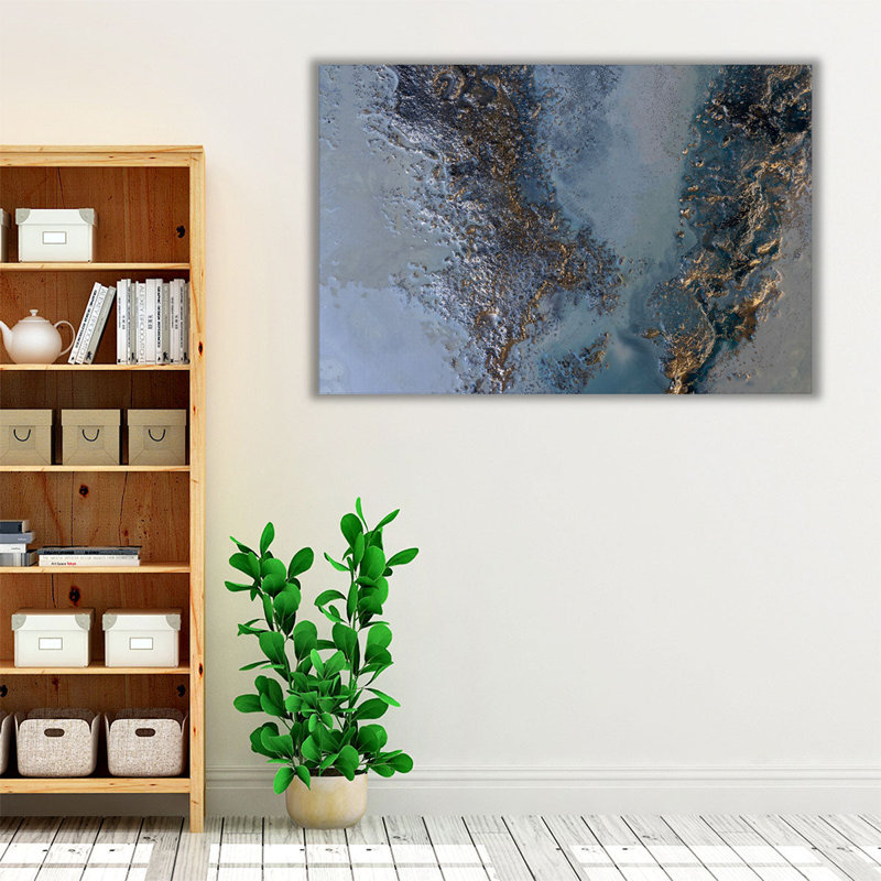 Golden Utopia - reproduction d'art sur toile, H 40 po x l 60 po