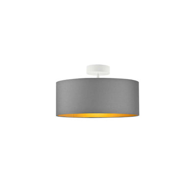 Geelke Fabric Semi Flush Mount