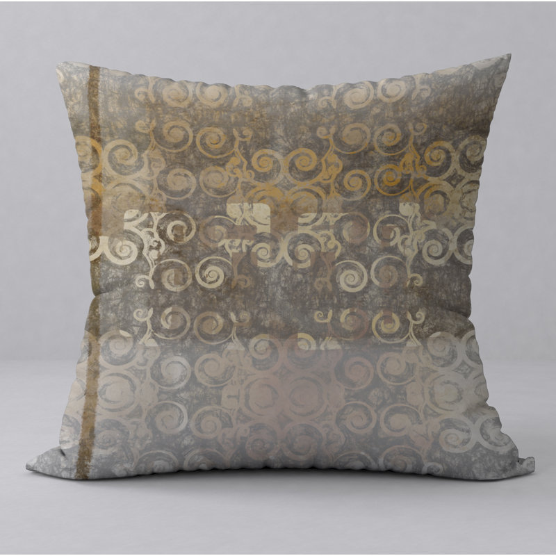 Abstract Reversible Throw Pillow, 20" x 20"