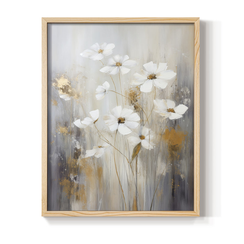 «FLORAL Series CCLxxxvii», reproduction encadrée - bois massif, H 15 po x l 12 po