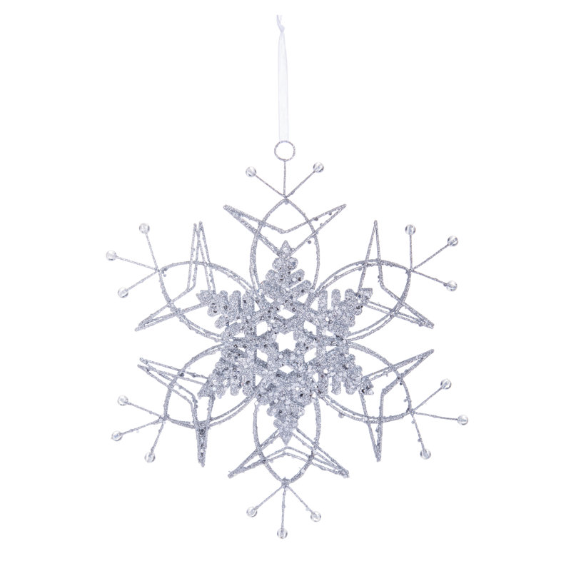 Ornement en métal en flocon de neige en forme de noël