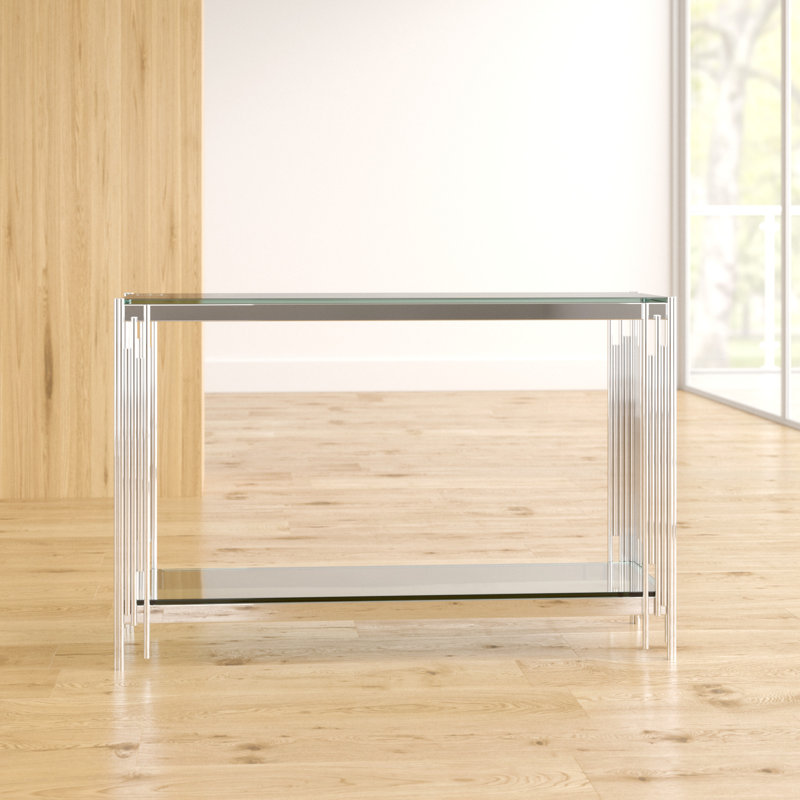 Codman 120cm Glass Top Console Table