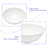 16"X16" White Ceramic C Vessel Bathroom Sink