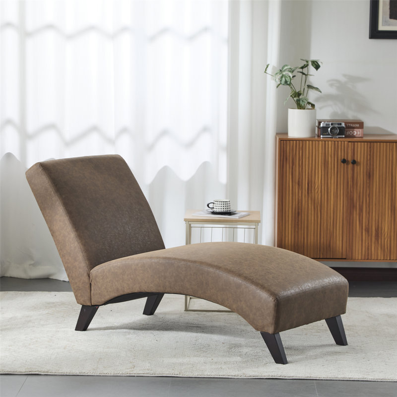 Chaise longue rembourrée incurvée pour le salon