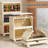 19.69" Side Wide Folding Storage Cabinet ,3 Tiers,19.69"×11.81"×31.1",Collapsible Storage Bins with Magnetic Door,