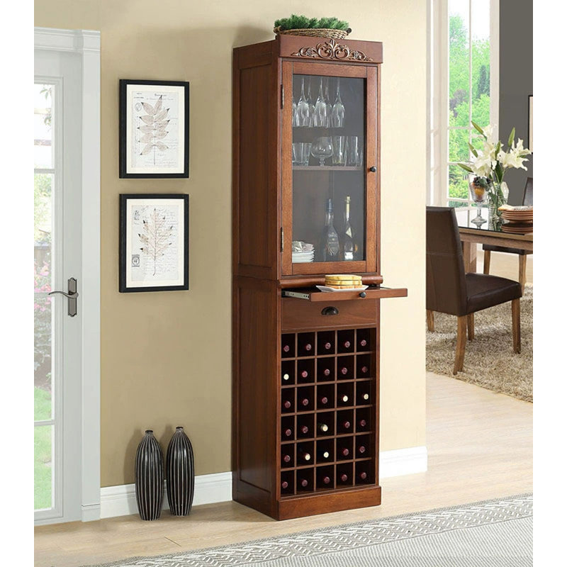 Porte-bouteilles 19,69 ", Brun