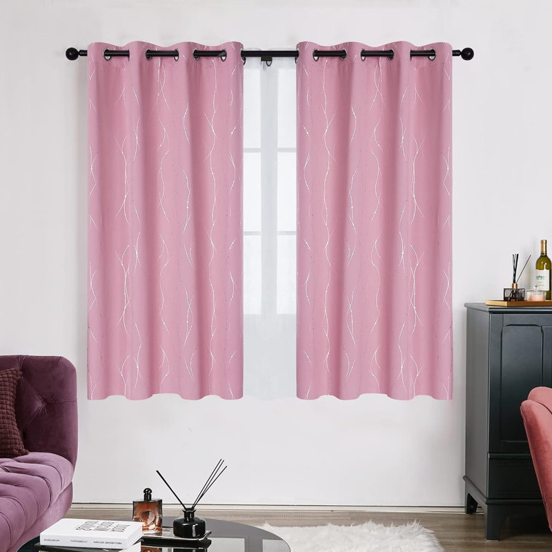 Blackout Curtain Panel Pair, Pink