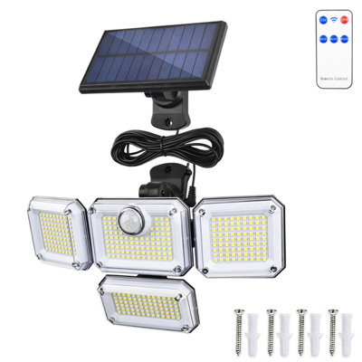 LED Solar Power Dusk to Dawn Flood Light with Motion Sensor