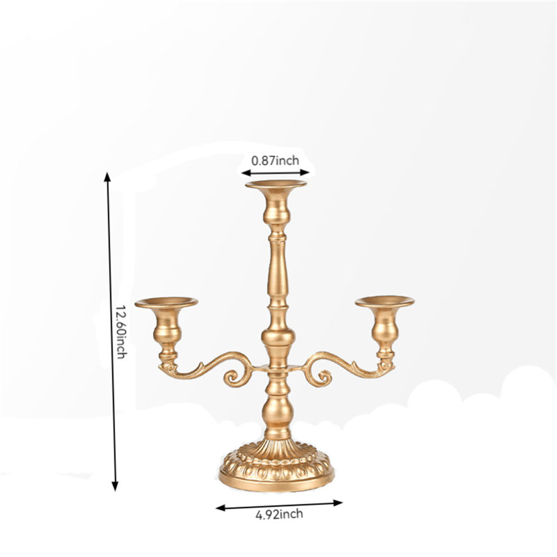 12.6'' H Metal Tabletop Candlestick