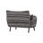 47.6''Wide Upholstered Boucle Loveseat Sofa With Stripe Pattern-254897337
