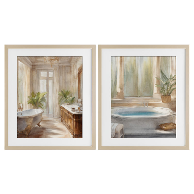 Ensemble de salle de bain Serenity Bath, Cadre de récolte en pin, H 16 po x l 13 po