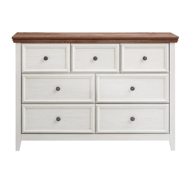 Coffre moderne 7 beige - Organisateur spacieux pour le salon avec de larges glissières et des tiroirs à glissement lisse
